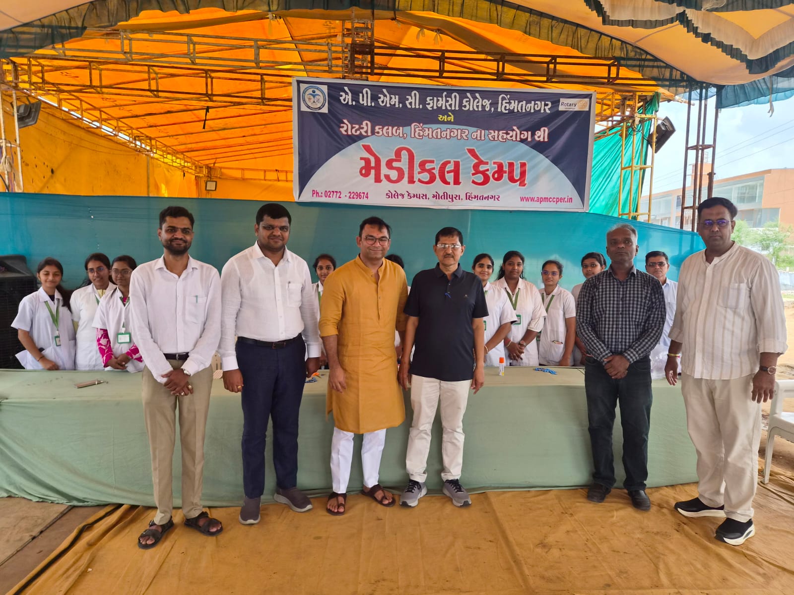 APMC Pharmacy College Organizes Five-Day Medical Camp for "Ambaji Padyatri"  September- 2026