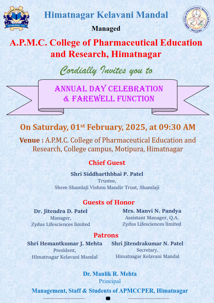 The Annual Day Celebration & Farewell Function for the academic year 2024-25.