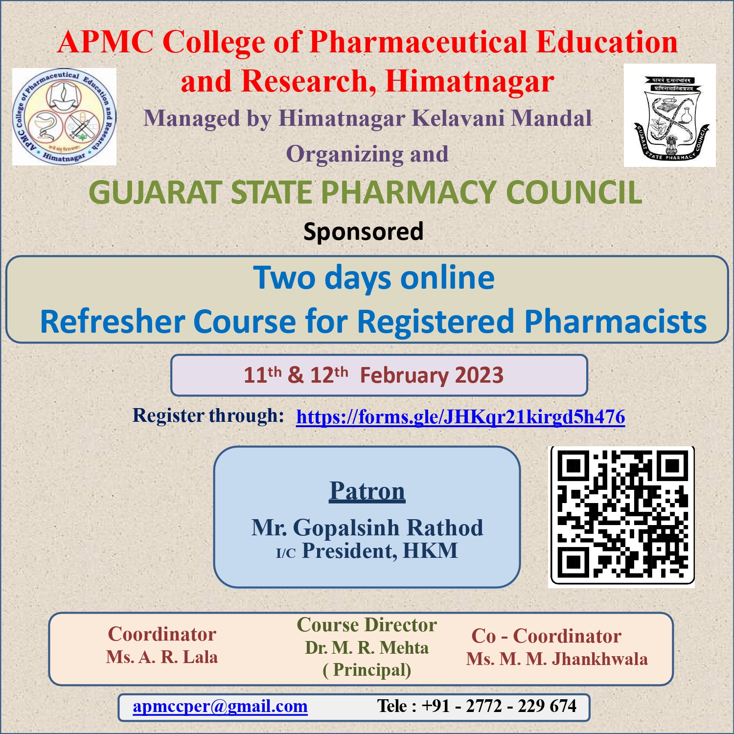 REFRESHER COURSE FEB 2023